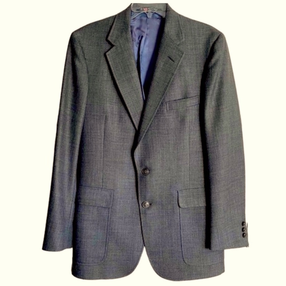 Vintage Austin Reed Gray Sport Coat Blazer Jacket Size 40-42 Made in USA ACTWU